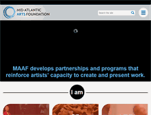 Tablet Screenshot of midatlanticarts.org